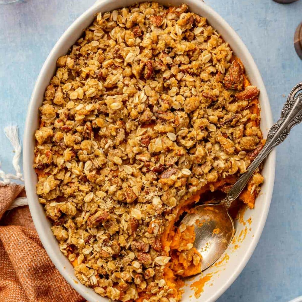 Sweet Potato Casserole With Pecan Streusel Kim S Cravings