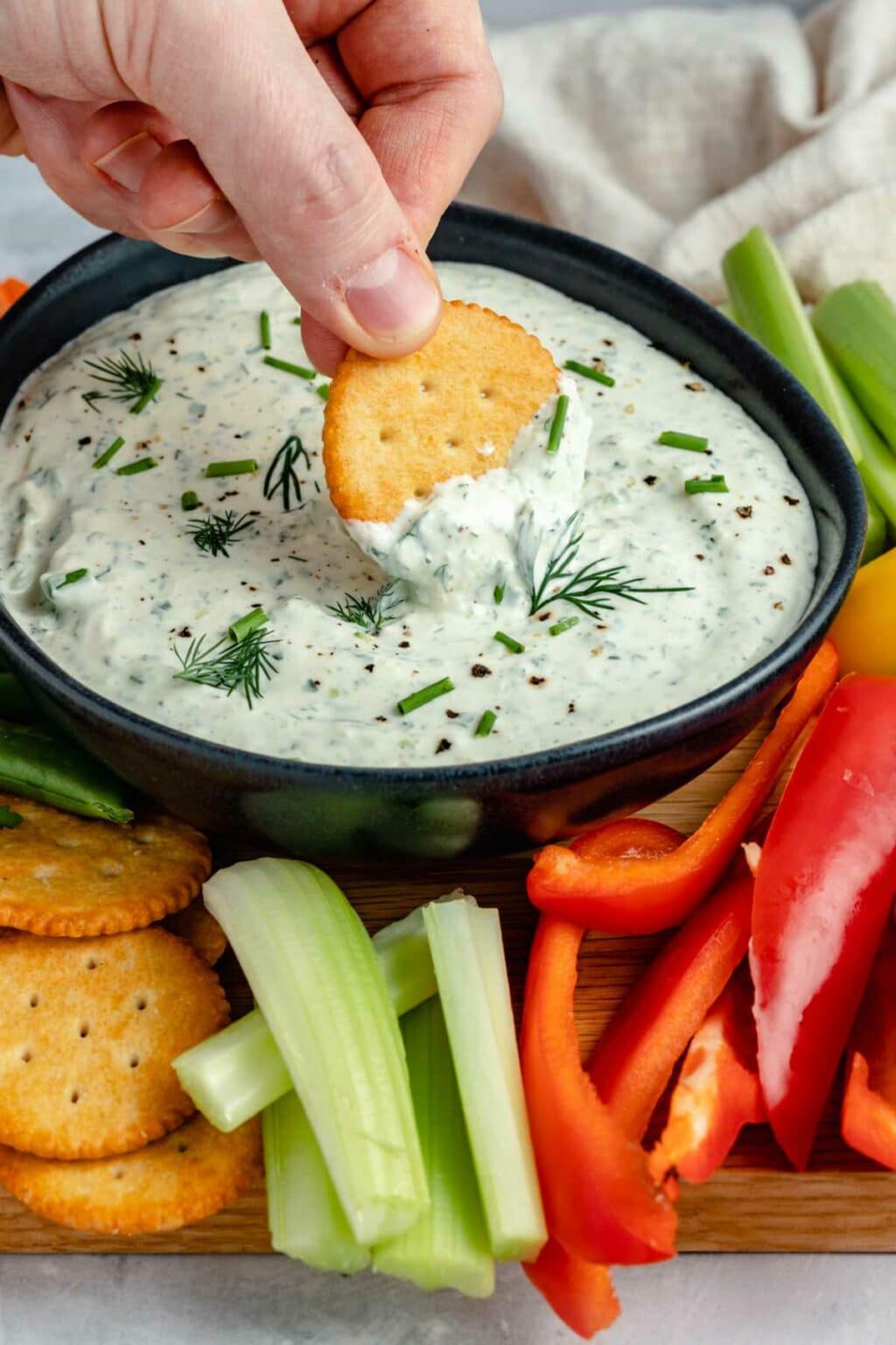 Fresh Herb Cream Cheese Dip Kim S Cravings