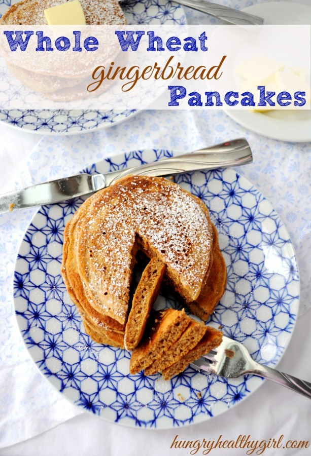 Whole Wheat Pancakes with flavors of the holiday season.