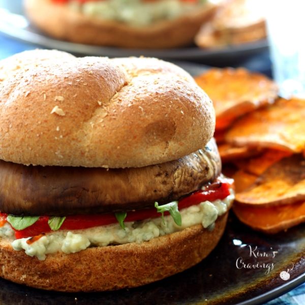 Satisfy your burger craving with meatless Portobello Cheeseburgers- a wonderful explosion of flavors and textures!