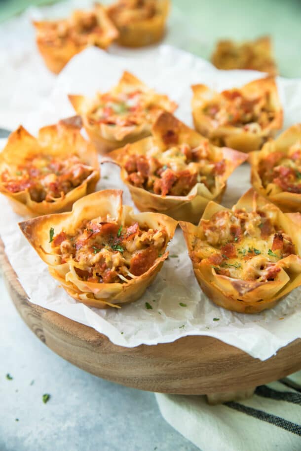 Pepperoni Pizza Party Cups - Kim's Cravings