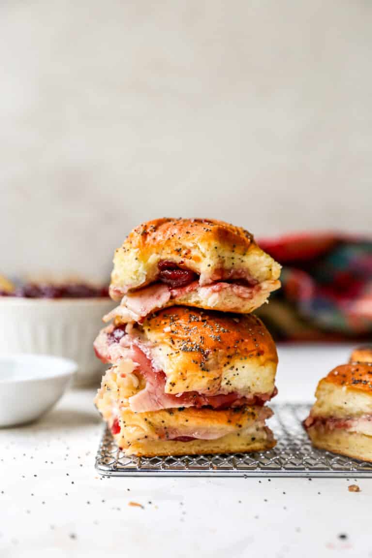 Turkey Cranberry Sliders - Kim's Cravings