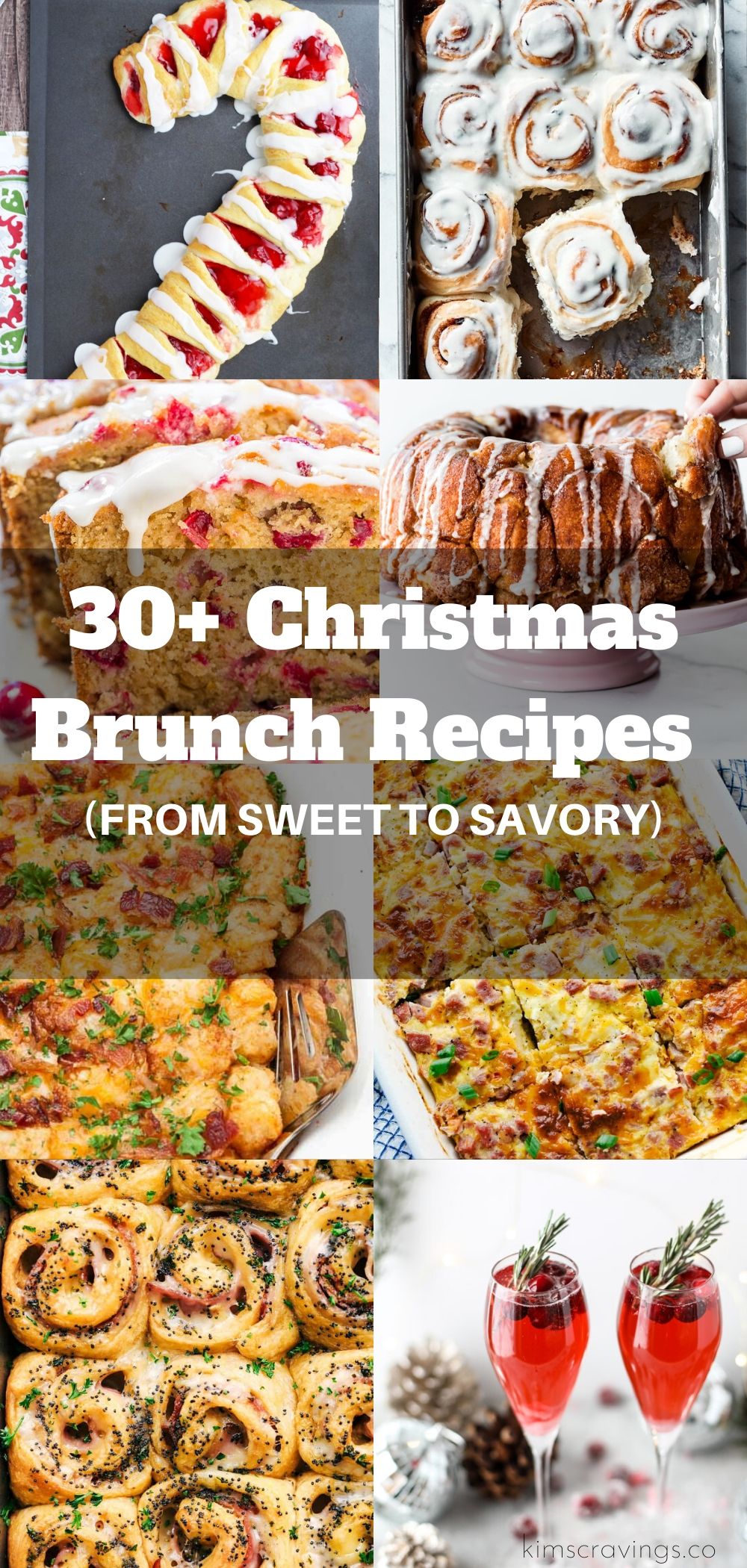 a collection of over 30 Christmas breakfast recipes from sweet to savory