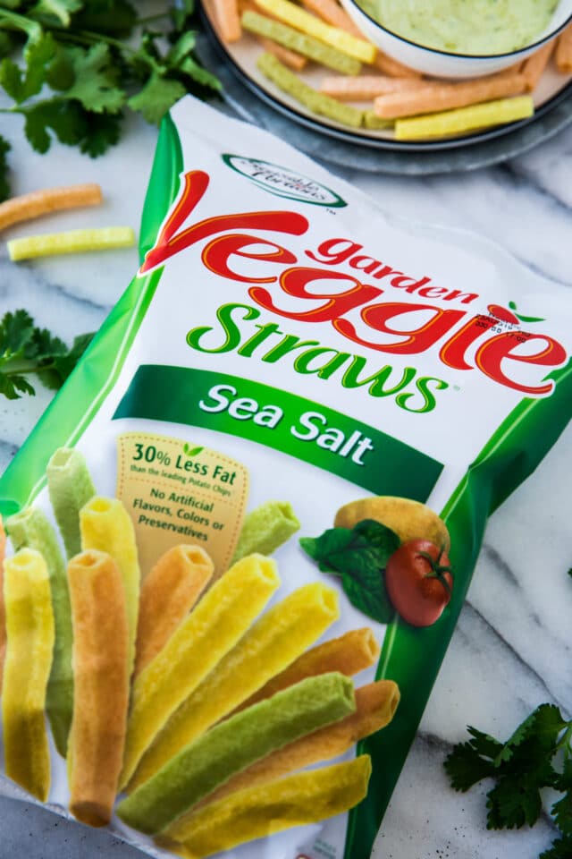 garden veggie straws in bag