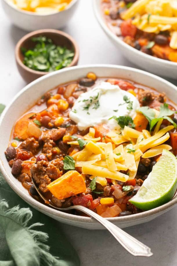 Beef Sweet Potato Chili - Kim's Cravings