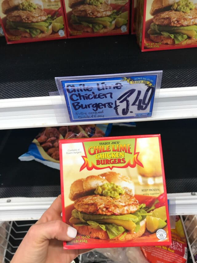 Chile Lime Burgers from Trader Joe's 