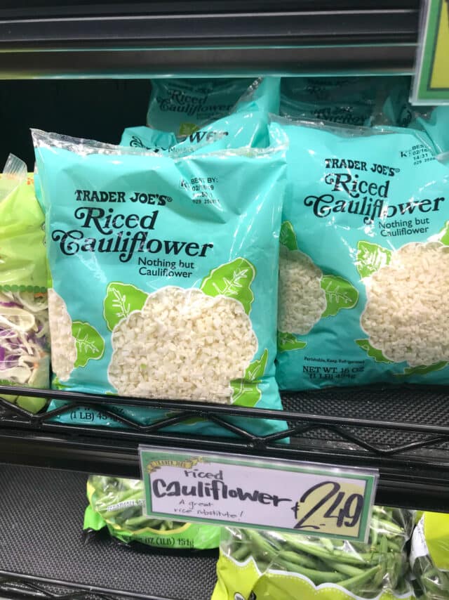 Riced Cauliflower from Trader Joe's