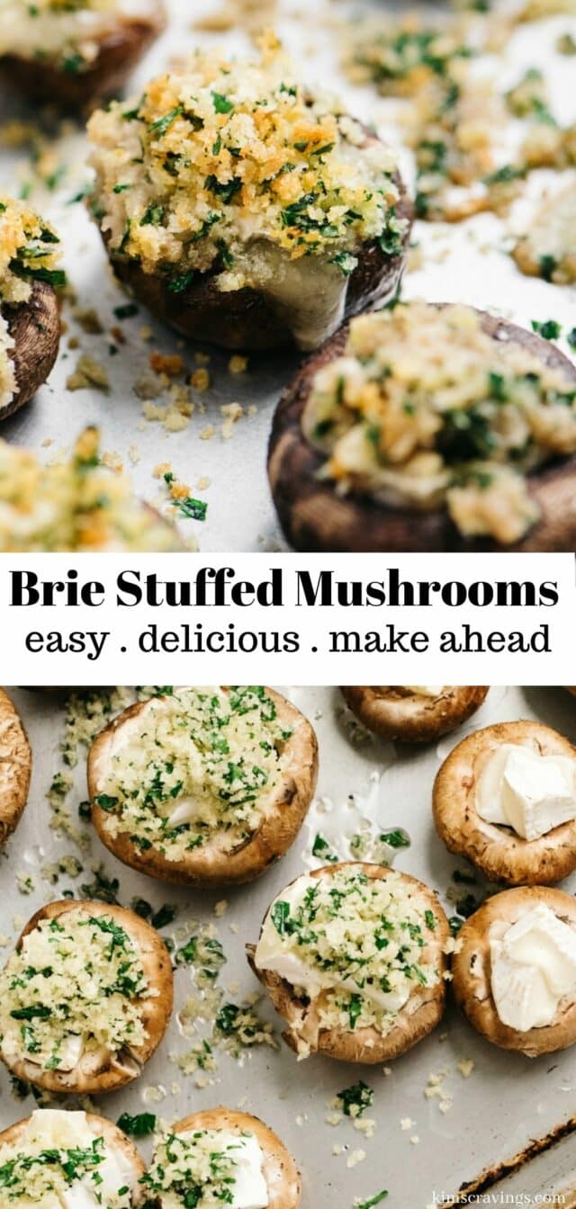 steps to make brie stuffed mushrooms