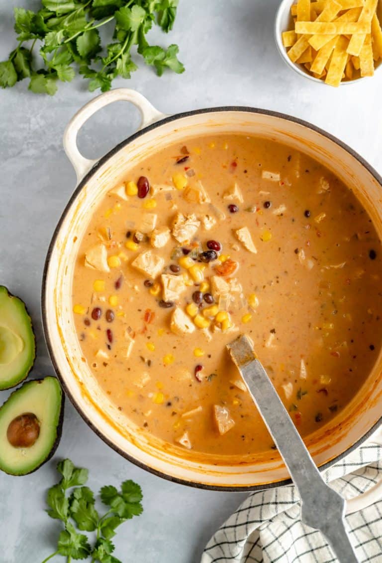 Creamy Chicken Tortilla Soup Kims Cravings