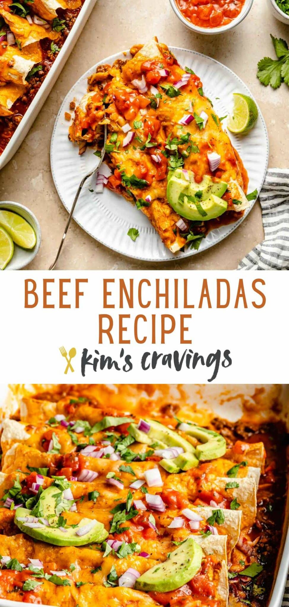 Beef Enchiladas - Kim's Cravings