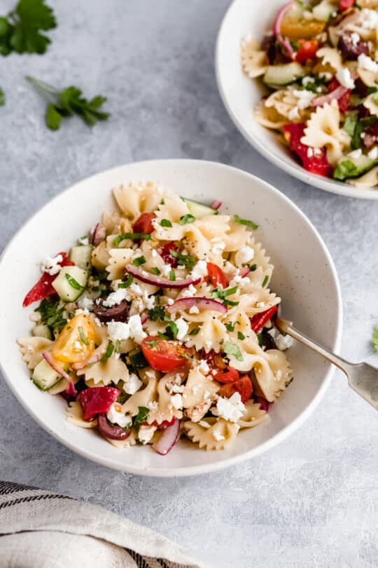 Greek Pasta Salad - Kim's Cravings