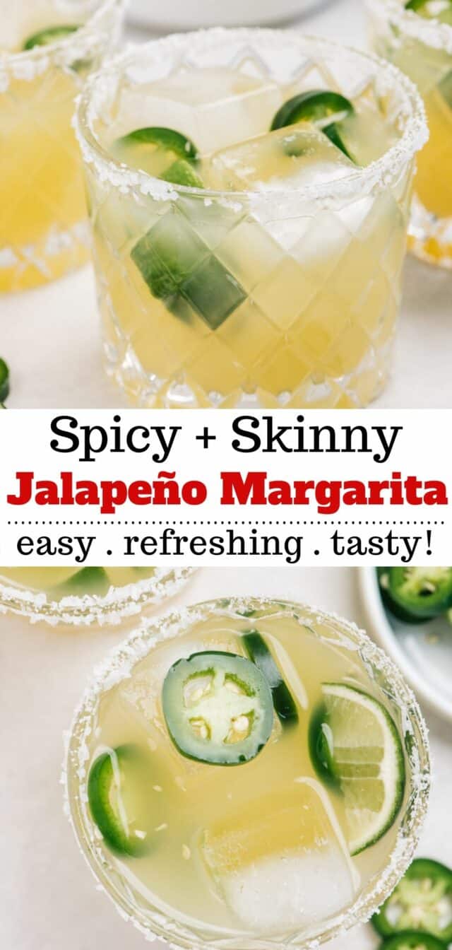 Jalapeño Margarita is a skinny margarita that has a kick of heat!