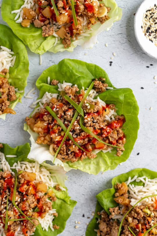 Asian Chicken Lettuce Wraps - Kim's Cravings