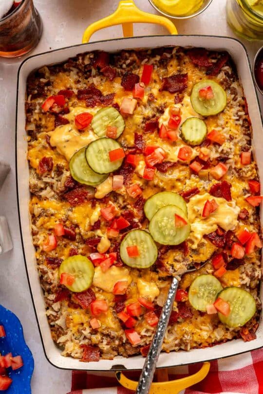 Cheeseburger Casserole - Kim's Cravings