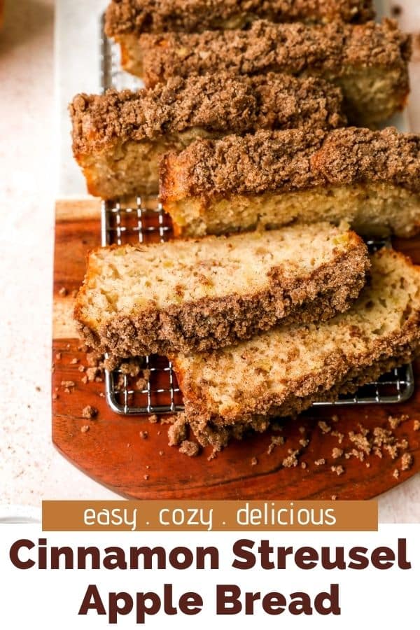 Cinnamon Streusel Apple Bread