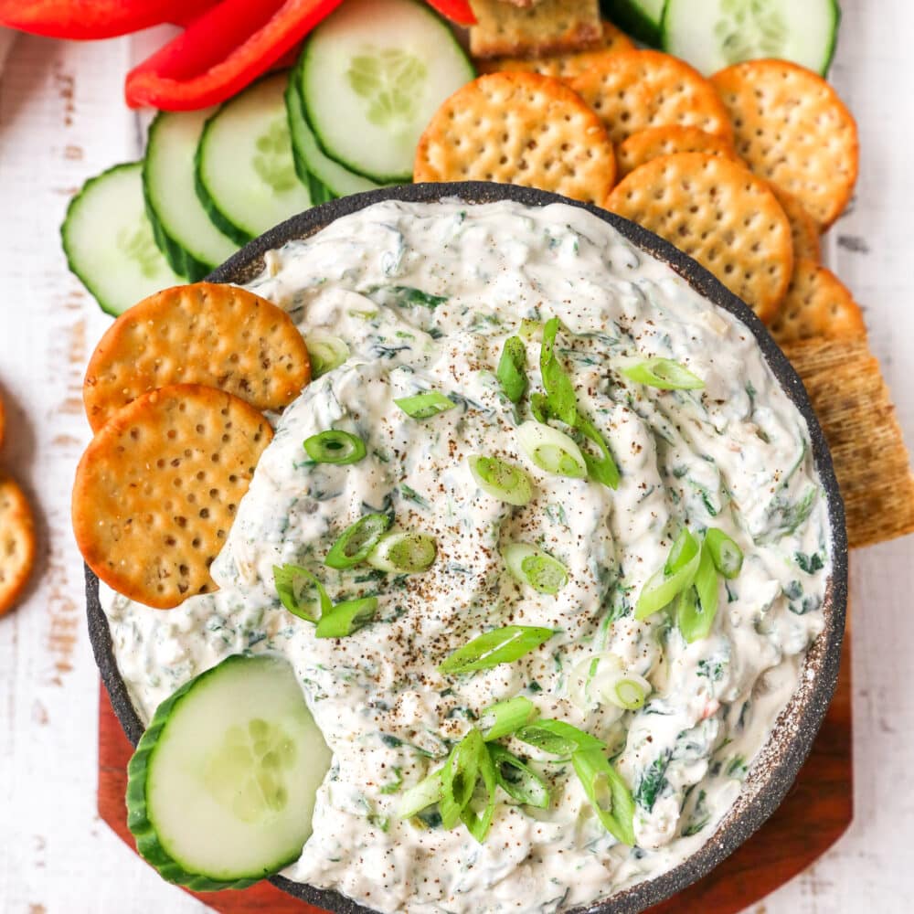 The Very Best Spinach Dip - Kim's Cravings