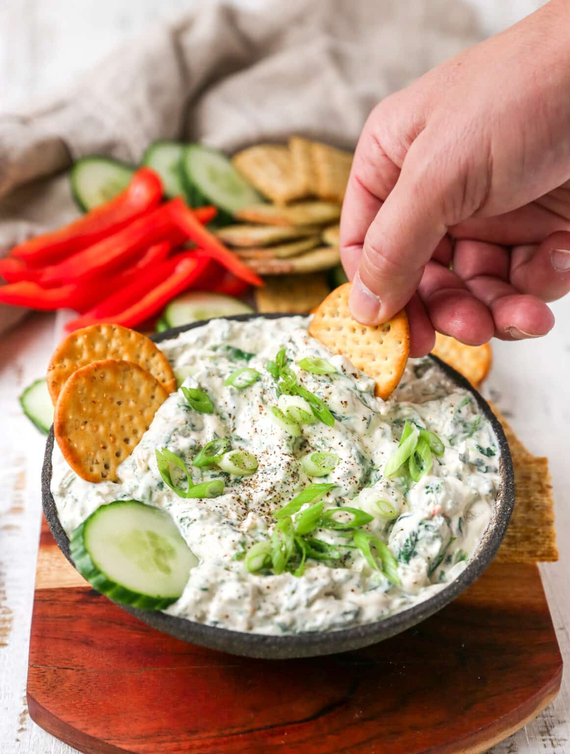 The Very Best Spinach Dip - Kim's Cravings