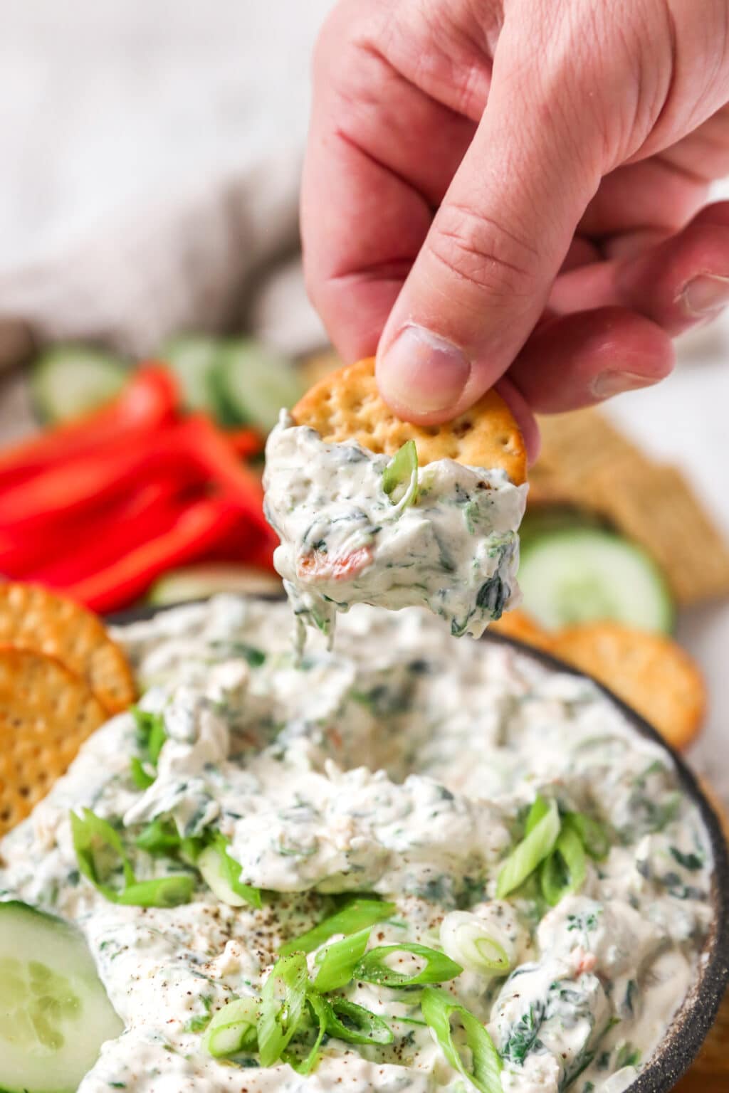 The Very Best Spinach Dip - Kim's Cravings