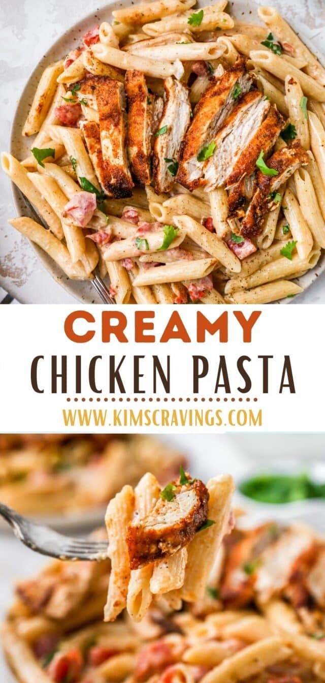 Creamy Chicken Pasta - Kim's Cravings