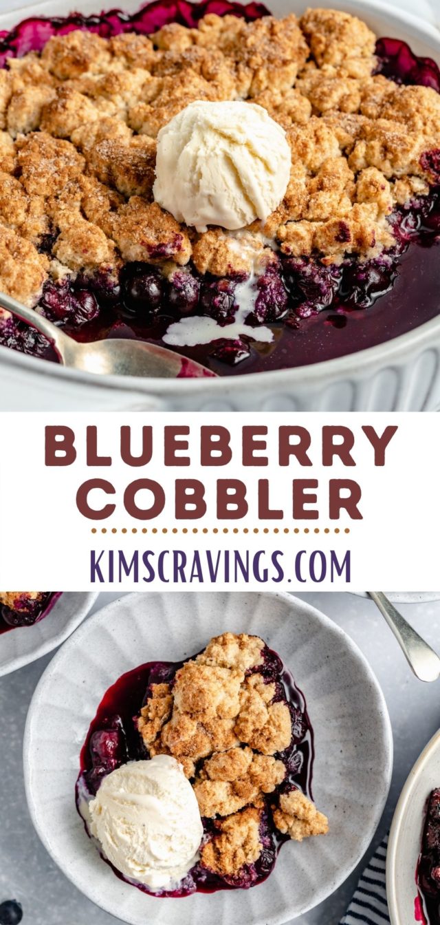 Blueberry Cobbler - Kim's Cravings