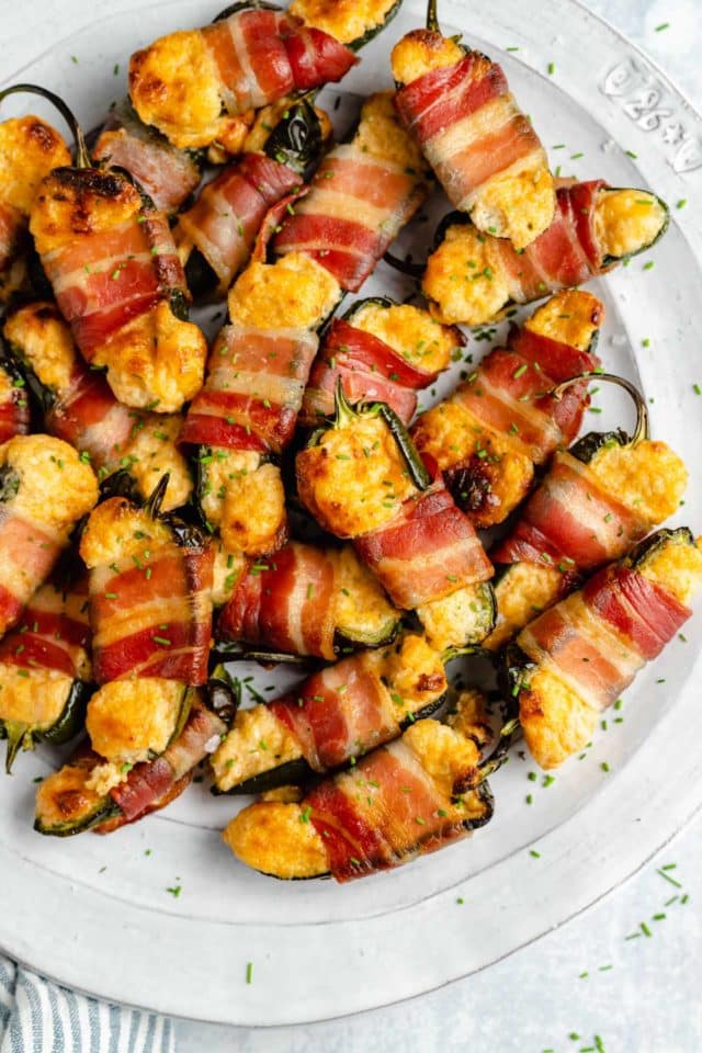 Bacon-Wrapped Jalapeño Poppers - Kim&rsquo;s Cravings