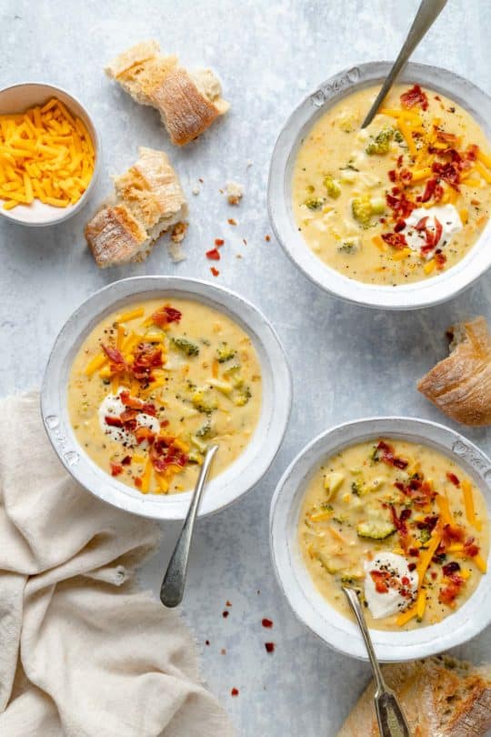 Broccoli Cheese Soup - Kim's Cravings