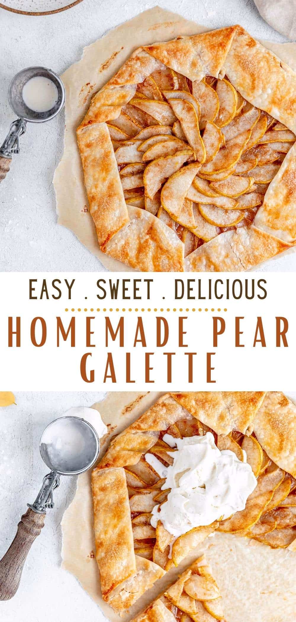 Pear Galette - Kim's Cravings