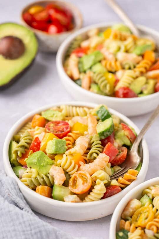 Shrimp Pasta Salad - Kim's Cravings