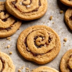 Date cookies on a sheet pan.