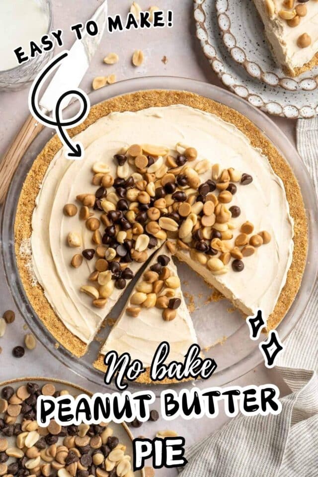 This irresistibly creamy No-Bake Peanut Butter Pie is sure to satisfy your sweet tooth! Nestled in a buttery graham cracker crust, the filling is packed with rich peanut butter flavor and topped with a sweet and salty topping. It’s easy to make and requires no oven time, making it the perfect dessert for any occasion.